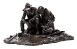 Anton van Wouw, Slegte Nuus, bronze with a brown patina