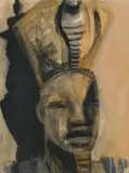 Deborah Bell, Study for Unearthed, mixed media with gouache on paper