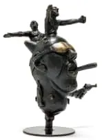 Ysterkop by David Brown, bronze with a dark brown patina, offered Nov 2021