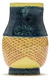 Buddha Vase by Hylton Nel, painted and glazed ceramic, sold Nov 2021