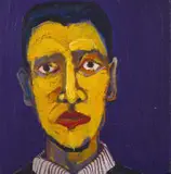 Richard Mudariki, Portrait in Yellow, oil on canvas