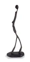 The Guitarist (LS8802) by Lucas Sithole, 1988, ironwood, sold Apr 2022