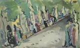 Irma Stern, Figures alongside the Road