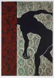Sthenjwa Luthuli, This Is The Way, woodblock print and mixed media
