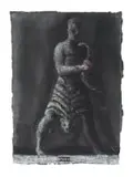 Deborah Bell, Warrior VIII, mixed media on paper