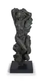 Trans-Figure XVII Maquette (S267) by Dylan Lewis, bronze, on a wooden base, sold Apr 2022
