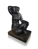 Night by Florian Wozniak, bronze, offered Apr 2022