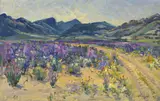 Spring, Namaqualand by Hugo Naude, oil on wood panel, offered Apr 2022