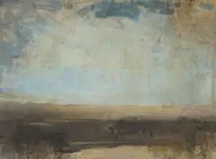 Harold Voigt, Grey Composition II, oil on canvas