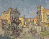House with Verandah, Old Cape Town by Gregoire Boonzaier, oil on canvas, offered Apr 2022