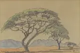 Rehoboth, SWA by Jacobus Hendrik Pierneef, watercolour and pencil on paper, sold Apr 2022