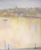 Maud Sumner, The Golden Thames, oil on canvas