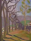 Bertha Everard, Chantilly Woods, 1925, oil on panel