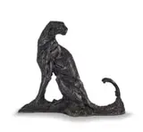 Dylan Lewis, Sitting Cheetah II (S238), 2005, bronze with a brown patina
