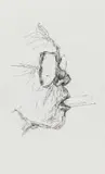 Nelson Makamo, Profile of Man with Glasses and Cigarette