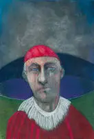 Gregory John Kerr, Cardinal, chalk pastel on paper