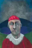 Gregory John Kerr, Cardinal, chalk pastel on paper