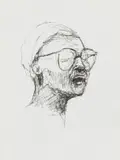 Nelson Makamo, Young Man in Glasses