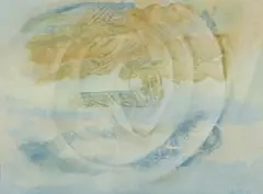 Thijs Nel, Mozart (Composition with Swirling Figure), monotype on paper