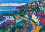 Gerhard Batha, View of the Bay, recto; Woman in a Hat, verso