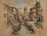 Gregoire Boonzaier, Venice Canal Scene