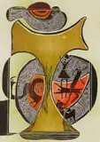 Lucky Sibiya, Abstract Composition with Figures
