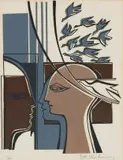Bettie Cilliers-Barnard, Composition with Heads and Birds