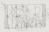 Willem Boshoff, Dromomania, lithograph and chiné colle on paper