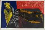 Mimmo Paladino, Sogno Umido, Ulysses Suite, woodcut on paper