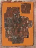 Bettie Cilliers-Barnard, Abstract Composition in Orange