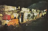 Larry Scully, Row of Houses, digital print and ink on paper