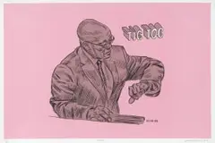 Time by Conrad Botes, colour screenprint, sold Nov 2021