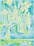 Thijs Nel, Vase of Flowers, lithograph on paper