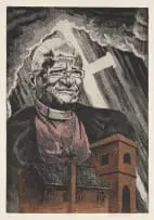 Hlavutelo Ngobeni, Priest, etching and surface rolling