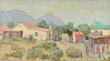 Gregoire Boonzaier, Houses with Mountains Beyond