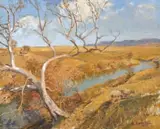Cecil Thornley Stewart, Winter Afternoon, Transkei, oil on board