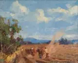 Adriaan Boshoff, Ploughing with Team of Oxen