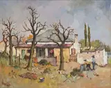 Conrad Theys, House with Grey Roof