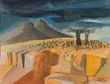 Peter Clarke, Landscape with Donga