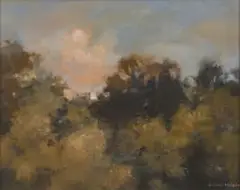Walter Voigt, Westcliff Tree Study, oil on muslin on board