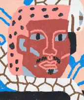 Kylie Wentzel, Snake Man, acrylic on canvas