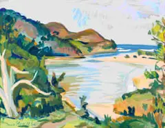 Irma Stern, Near Amanzimtoti, gouache on paper