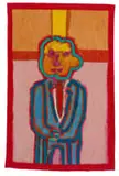 Robert Hodgins, Blue Suit Guy, tapestry