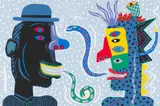 You are Under my Spell by Norman Catherine, colour screenprint on paper, sold Nov 2021