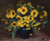 Frans Oerder, Vase of Sunflowers