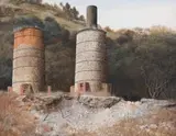Keith Alexander, Brick Kilns, oil on canvas laid down on board