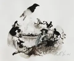 Minnette Vári, Untitled, ink and charcoal on paper