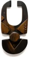 Hannes Harrs, Abstract Form, carved and polished wood