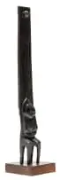 Peter Haden, Rain Queen, bronze with a dark brown patina on a wooden base