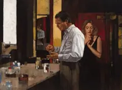 Questions of Commitment by John Meyer, acrylic on canvas, sold Nov 2021